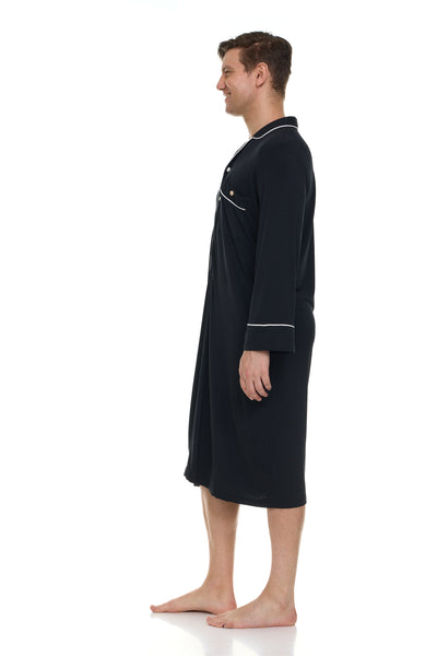 Men’s Dream Micro Modal Black Nightshirt