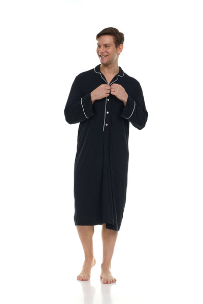 Men’s Dream Micro Modal Black Nightshirt