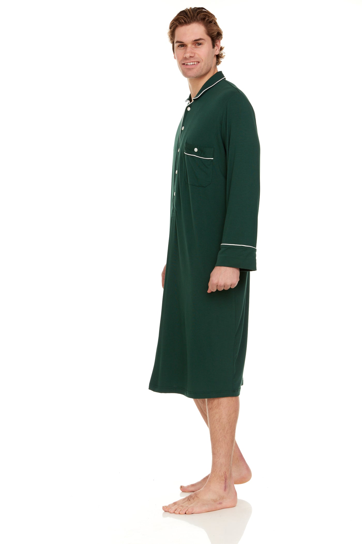 Men’s Dream Micro Modal Green Nightshirt