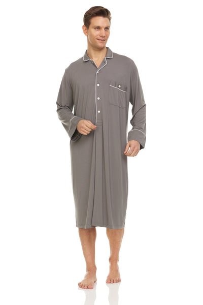 Men’s Dream Micro Modal Grey Nightshirt