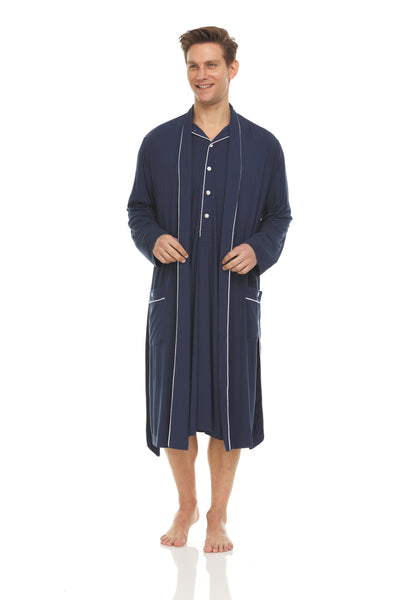 Men’s Dream Micro Modal Navy Robe