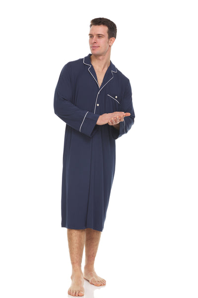 Men’s Dream Micro Modal Navy Nightshirt