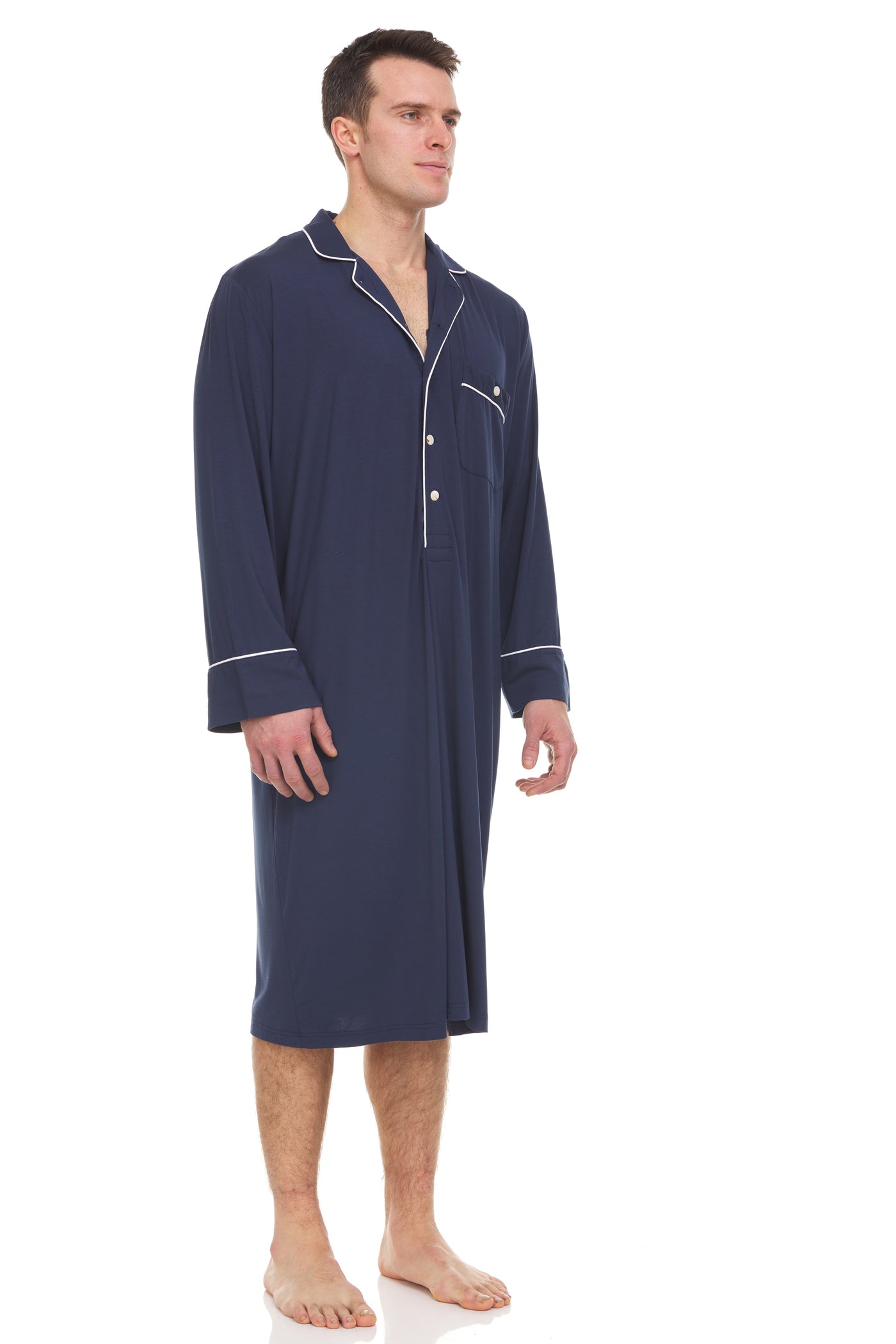 Men’s Dream Micro Modal Navy Nightshirt