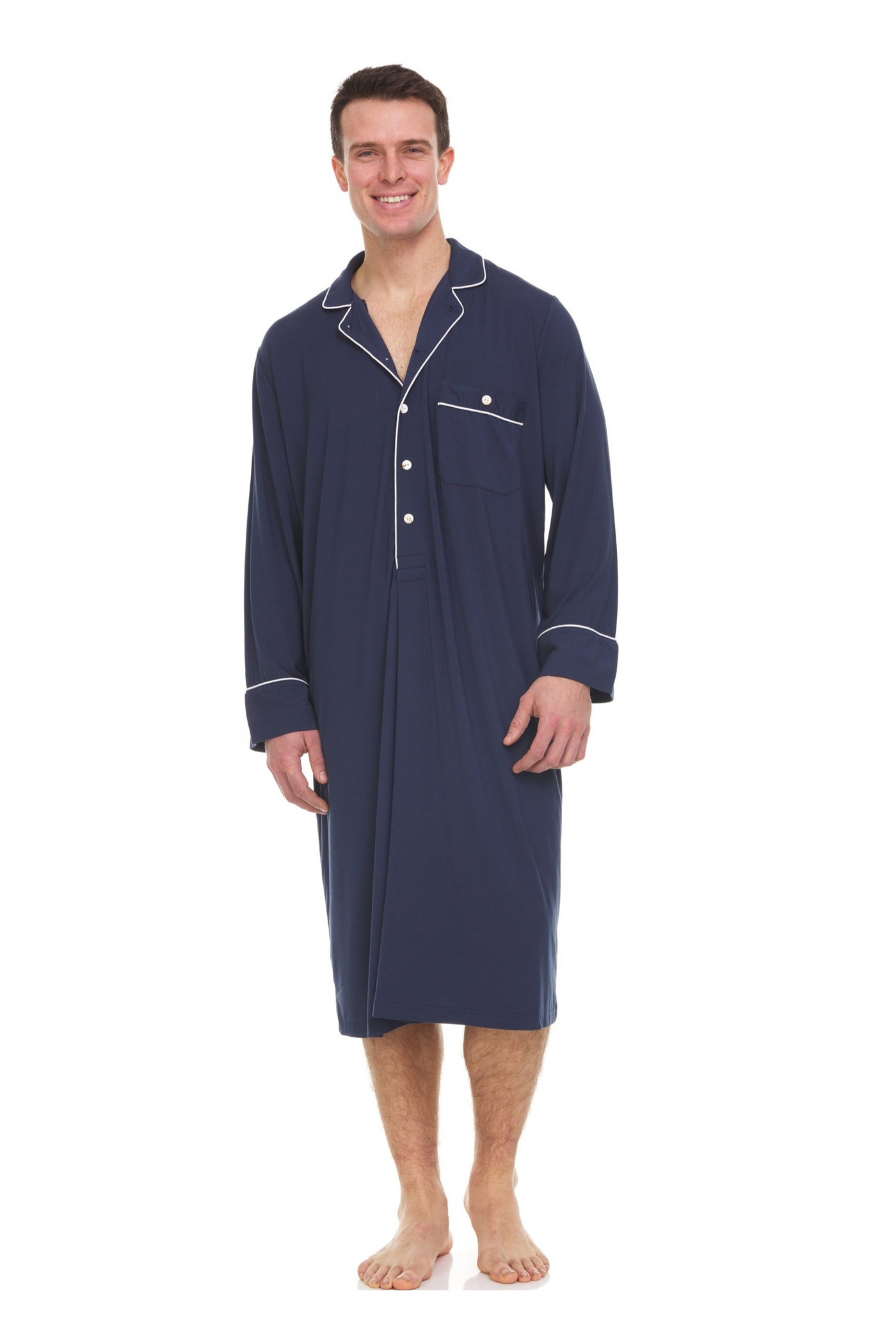 Men’s Dream Micro Modal Navy Nightshirt