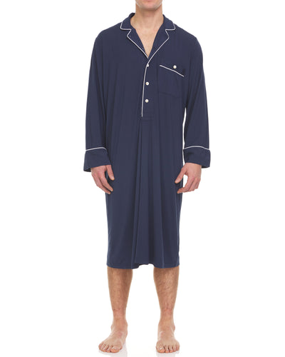 Men’s Dream Micro Modal Navy Nightshirt