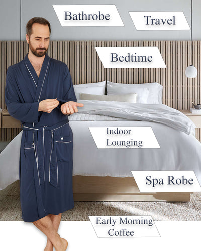 Men’s Dream Micro Modal Black Robe